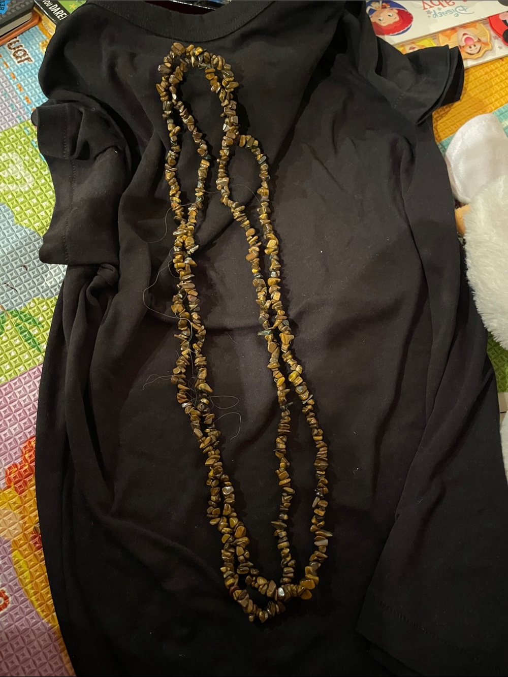 Long tigers eye necklace